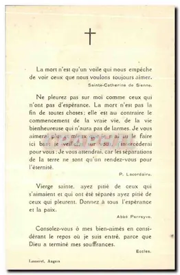 Robert Choppin — falecido em 9 de janeiro de 1933 com 34 anos — Saint-Augustin — Verso