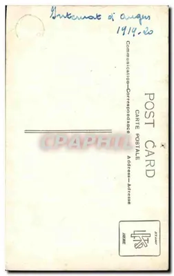 照片明信片 安日大学 1919 1920 女生 — 背面