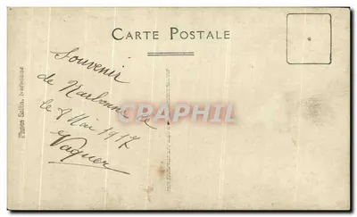 Mulher e criança — estúdio — Papier Sellis, Narbonne — Verso
