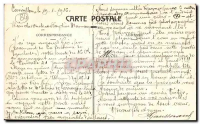 Fontaine de Vaucluse (Vaucluse) — A Fonte Alta — Edições Artísticas Brun e Cie, Carpentras, n°61 — Verso