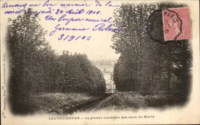 Louveciennes — A grande condução das águas de Marly — Melle Brocnot, Nouy (S.-et-O.)