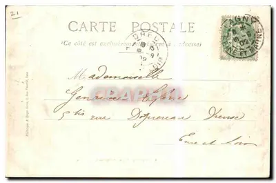 Chatillon-sur-Seine — źródło rzeki Douix — wydawca nieznany — Rewers