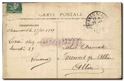 Vila de Chaumont — Viaduto — P. Saoréal, editor — Verso