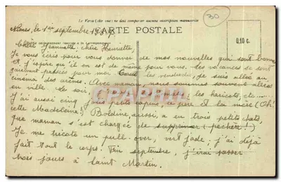 Alais — Restauracja starej gościnie Coq-Hardi z portykiem Casernes Louis XIII — Wydawnictwo Peschaud, Alais, Pan Girard, następcy Cliché Delmas — Rewers