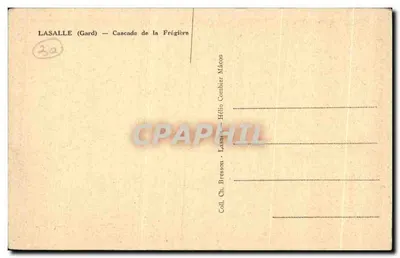 Lasalle (Gard) — Cachoeira da Frégière — Cime — Verso
