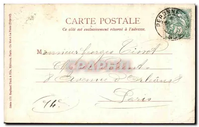 Gérome — Atelier — Editor Raphael Tuck & Fils, série 173 — Verso