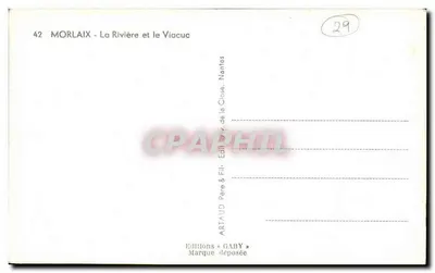 Morlaix - A Rio e o Viaduto — Edições Gaby, Nantes — Verso