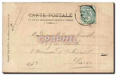 Saint-Paul-de-la-Tanise — Widok na Tanise — A. Barbier, Salon 1903 — Rewers