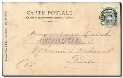 L. Griveau — 'Stara dziedzina w Breux' — Henri Olivier, Salon 1903 — Rewers