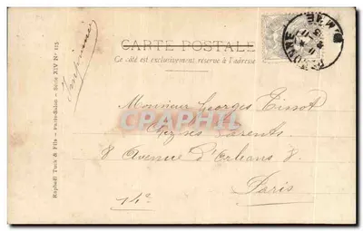 A. Colin - "Le Soir" — Salão 1903 — Editor: Raphael Tuck & Fils, Série XIV N° 15 — Verso