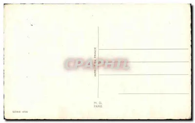 Dzień Matki — Dziecko oferujące bukiet — M. D. Paris, seria 4700 — Rewers