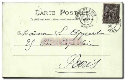 LYON. MONUMENT CARNOT — Verlag L.M., Nr. 400 — Rückseite