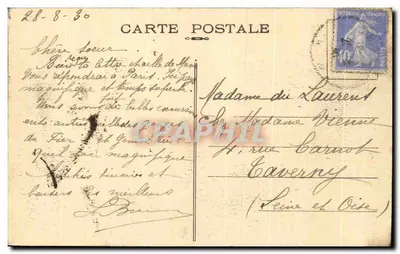 Rzeka Rhône i Fort Ecluse — L. Michaux, wyd., Bellegarde (Złożone) — nr 16 — Rewers