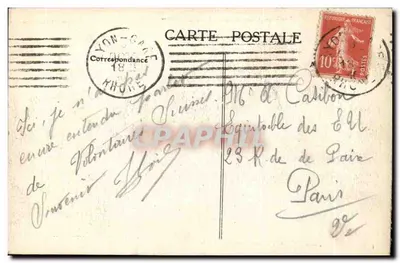 LYON — Place Bellecour, vista geral — E. R. — Verso