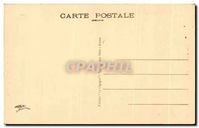 Rouen — A Grande Relógio — Edição 'A Coruja', Tp. Rouen aux ours — Verso