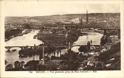 Rouen — Vista geral tirada de Bon-Secours — ND.
