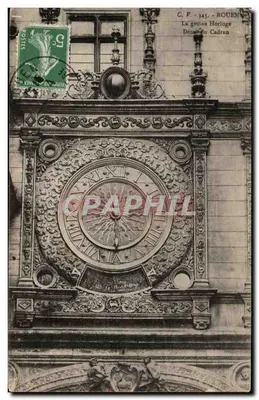 A Grande Relógio - Detalhe do Relógio - Rouen