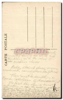 Katedra w ROUEN - Duża Nef — Wydawca nieznany, nr serii 7 — Rewers