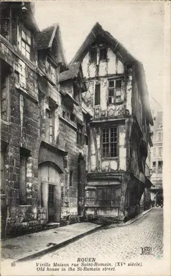 Rouen — Velha Casa na Rue Saint-Romain (século XV) — JND Phot.