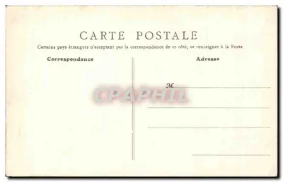 Fontainebleau (S.-et-M.) — A Câmara de Dormir do Imperador — B. F. PARIS, n°45 — Verso