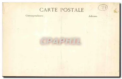 Paleis van FONTAINEBLEAU — Wachtkamer van de Appartementen van de Paus — Bed van de Paus — Uitgever E.P.D. n° 559 — Achterkant