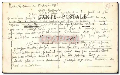 Bosque de Fontainebleau — La Roche Éponge — Descubierta por Denercourt en 1866 — Colección Artística L. M. — Reverso