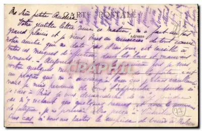 Melun (S.-et-M.) — Wzgórze na wyspie i więzienne Centrum — Foto wyd. R. Mignon, N°1009 — Rewers