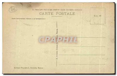 Rouen — La Cour d'Albane — Edição Duquesnel, Rouen — Verso