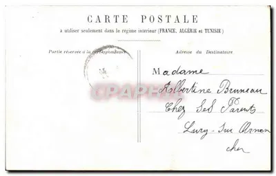 Casal na floresta — Série n°6 — Editor Eglantiné — Verso