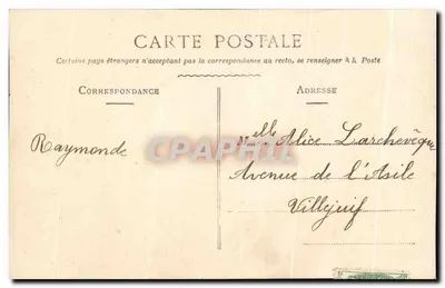 Vieux homme et petite fille — scène affectueuse — ELD, n° 4174 — Verso