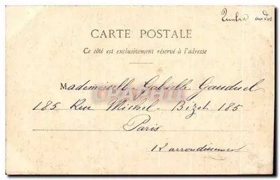 Paul und Virginie — Gartenszene — Fotograf A. Bergeron & Cie, Nantes — Rückseite