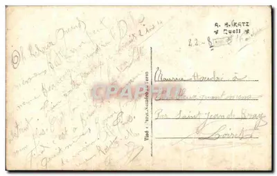 Soldat in einer rosa Blume — Gedicht — Verlag K. 9618/4 — Rückseite