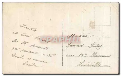 Menina segurando um cesto de Páscoa — editor J. Laguerre, n° 2152 — Verso
