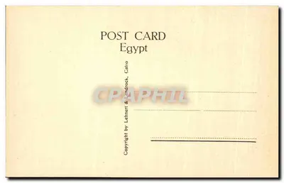 Luxor — świątynia Karnaku, kolumny Ramsesa III — Lehner & Landrock, n°1508 — Rewers