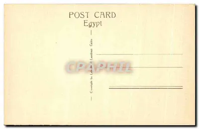 Luxor - O Templo: Colossos e Obélisco — série 1503, editor Landrock & Leibman — Verso