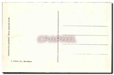 Granada - Cartuja. Sala De Profundis — widok wnętrza sali z gotycką łukiem i zasłonioną oknem — Rewers
