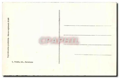 Granada - Cartuja - Virgen del Rosario — figura Matki Bożej z Różańca — Rewers