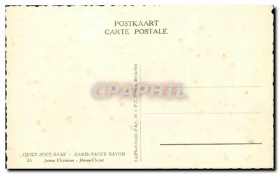 Jezus Chrystus — obraz F. Pourbus — La Phototypie d'Art, Bruksela — Rewers