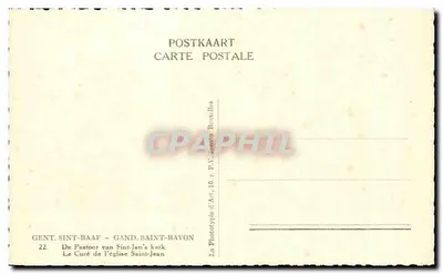 O Padre da Igreja São João — Gand, São Bavon — editor Fototipia de Arte, Bruxelas, n°22 — Verso