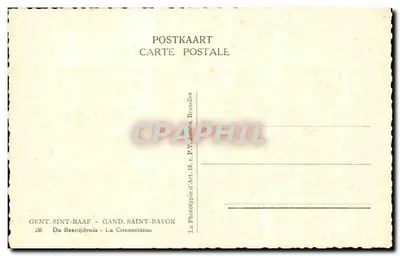 La Circuncisión — F. Pourbus — Phototypie d'Art, Bruxelles — Reverso
