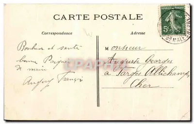 Paryż — Avenue des Champs-Élysées — C.M. nr 832 — Rewers
