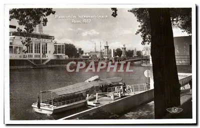 Exposição Internacional Paris 1937 — O Embarcadouro das Vedettes — H. CHIPAULT, Boulogne-sur-Seine