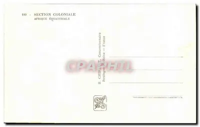 Esposizione Internazionale di Parigi 1937 — Padiglione dell'Africa Equatoriale — H. Chihart, Concessionario — Verso