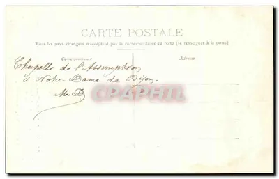 Dijon — Katedra Najświętszej Panny Marii — Wniebowzięcie, autor Dubois — Rewers