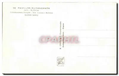 Pavillon du Danemark — Exposition Internationale Paris 1937 — H. CHITA — Verso