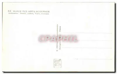 Musée des Arts Modernes — Exposition Internationale Paris 1937 — éditeur CHIPAUT — Verso