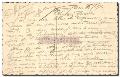 Paryż — Przecinek Drouot, bulwar Haussmann i Wielkie Bulwary — A. C. 36 — Rewers