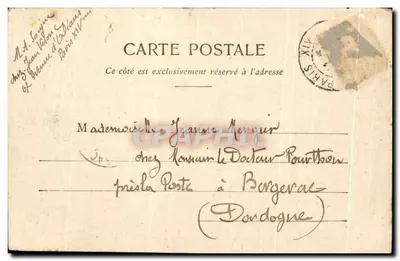 A Ópera vista da Rue Scribe — Paris — André Saigue — n°90 — Verso