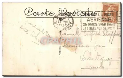 Paryż — Panorama rzeki Seiny ku Gare d'Orsay, Wieży Eiffla i Trocadéro — A.F. nr 279 — Rewers