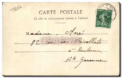 Paryż - Place des Vosges - G.I. - Souvenir Louise — Rewers